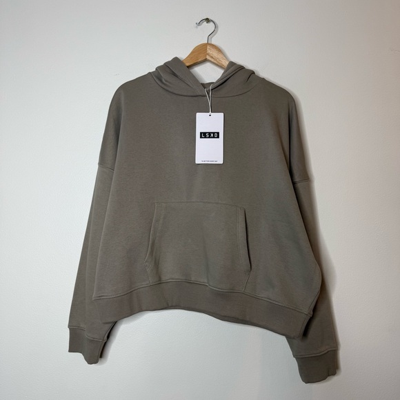 New LSKD Run Club Hoodie in soft elephant tan grey size medium - Picture 2 of 8